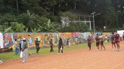 Mural artistik di Sport Center Tadjimalela Sumedang hasil Lomba Mural Piala Bupati 2026