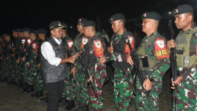 Disambut Haru dan Bangga! 424 Prajurit Yonif 301 Prabu Kian Santang Pulang Tugas dari Freeport