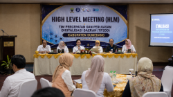 Wakil Bupati Sumedang membuka High Level Meeting TP2DD untuk mempercepat digitalisasi transaksi pemerintah daerah