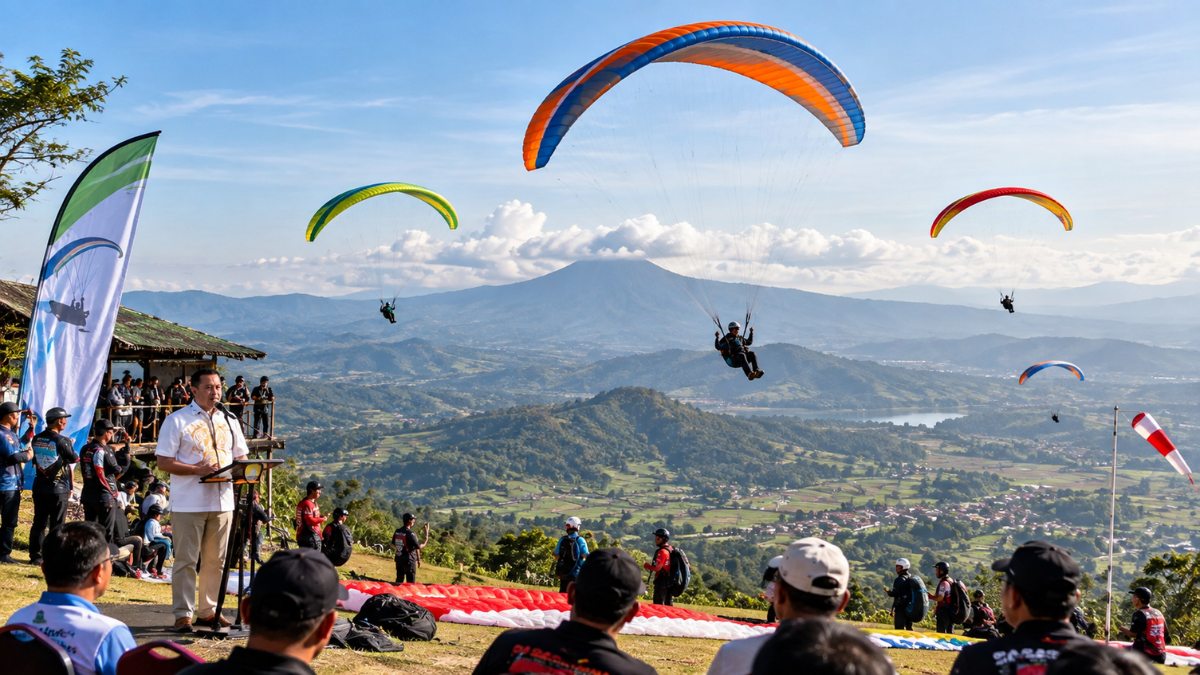 West Java Paragliding Championship WJPC 2026 di Sumedang