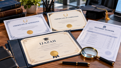 Perbedaan Certificate of Attendance, Certificate of Completion, ijazah, dan transkrip akademik.